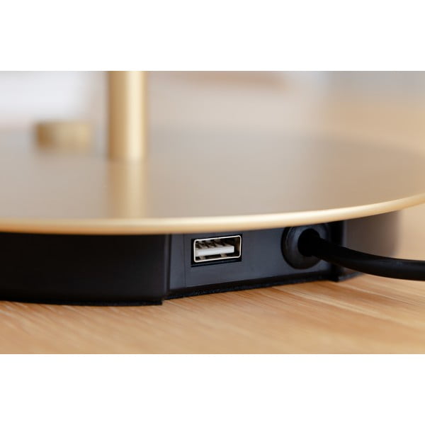 Черна LED затъмняваща се настолна лампа с метален абажур (височина 41,5 cm) Asteria Table – UMAGE-image-3