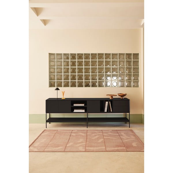 Черна маса за телевизор 220x74x45 cm Platt – Teulat-image-1