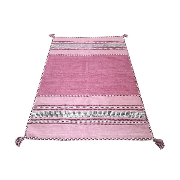 Розов памучен килим , 60 x 200 cm Antique Kilim - Webtappeti