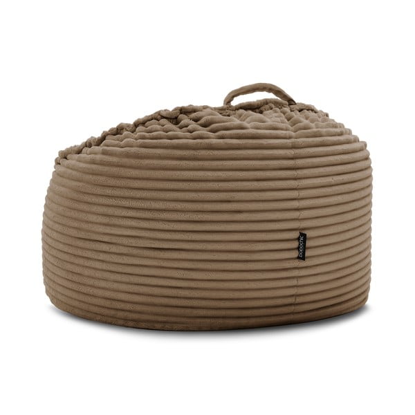 Кафяв пуф от рипсено кадифе Socrate – Bobochic Paris-image-4