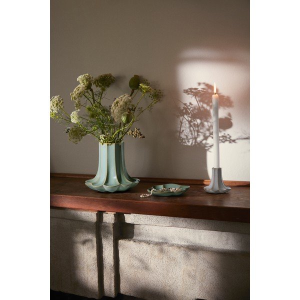 Светлозелена керамична ваза (височина 20,5 cm) Kantarel – Kähler Design-image-4