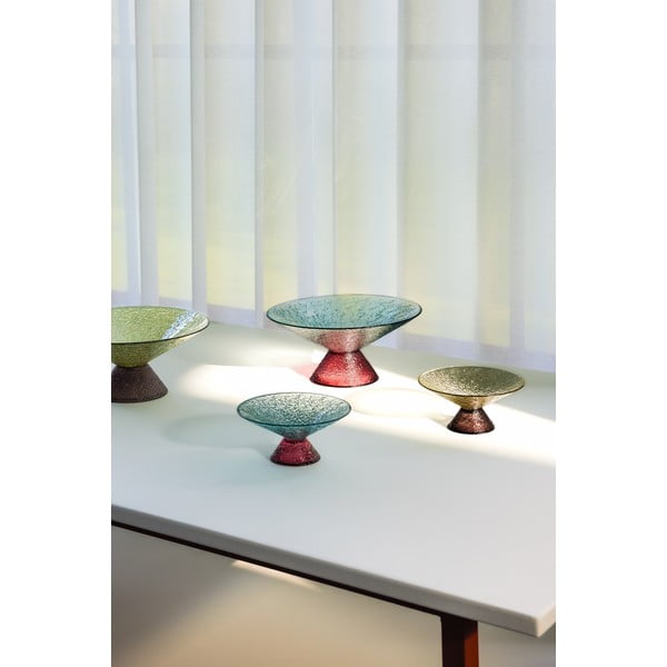 Червенo-синя стъклена купа купа за плодове ø 25 cm Bonbon – Hübsch-image-3