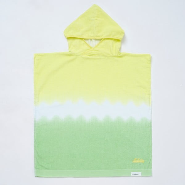 Жълто-зелена памучна бебешка кърпа 70x70 cm Terry - Sunnylife