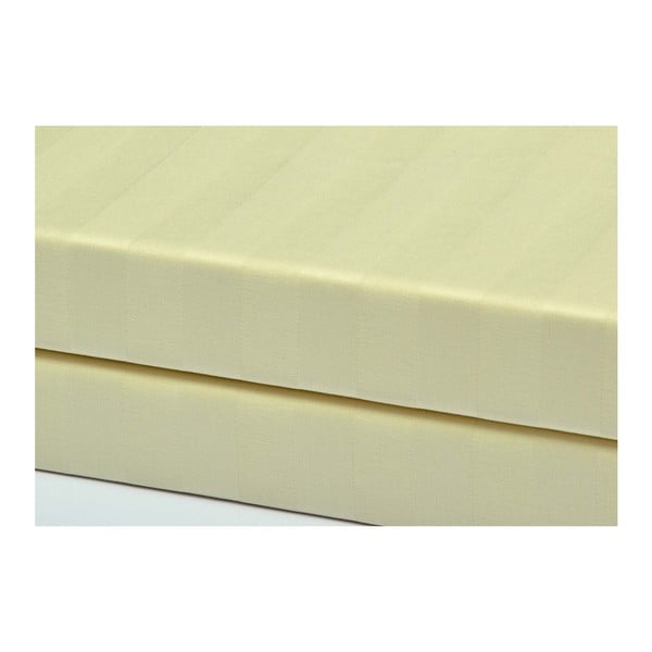 Светложълто спално бельо за единично легло 140x200 cm Damask -image-1