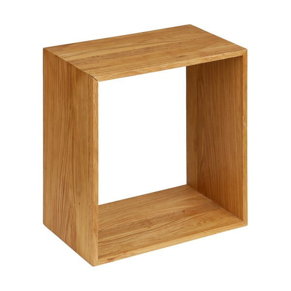 На няколко нива стенен рафт от масивен дъб в естествен цвят 30 cm Lattoon – House Nordic-image-3