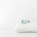 Детска бяла ленена калъфка за възглавница Nature, 40 x 60 cm - Linen Tales