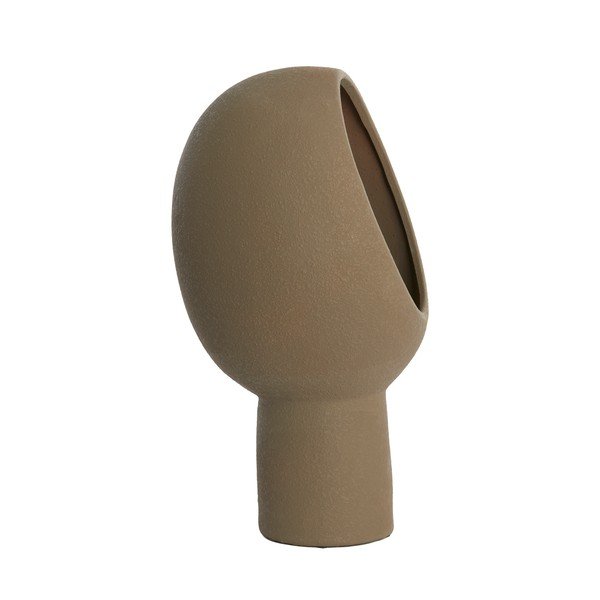 Тъмнокафява настолна лампа с керамичен абажур (височина 46 cm) Monk – Light & Living-image-3