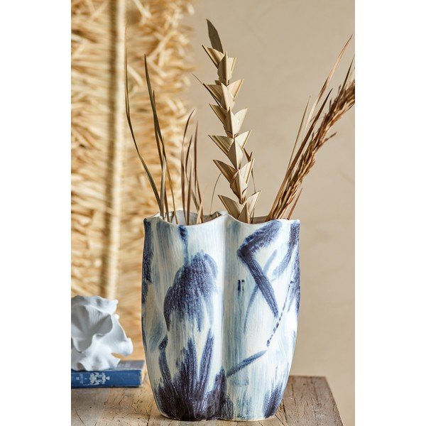 Черно-бяла глинена ваза (височина 37 cm) Elira – Bloomingville-image-1