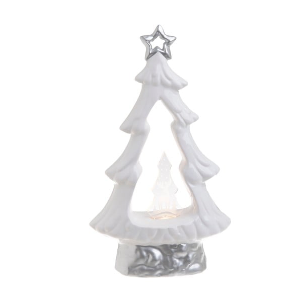 Коледна керамична светлинна украса във формата на дърво Jessica - InArt