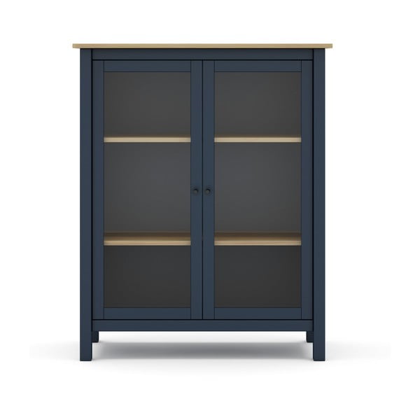 Тъмно син/естествен шкаф от борова дървесина 90x110 cm Misti - Marckeric