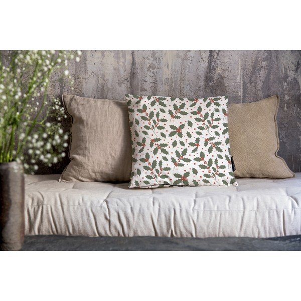 Калъфка за възглавница с коледен мотив 45x45 cm Holly – Butter Kings-image-1