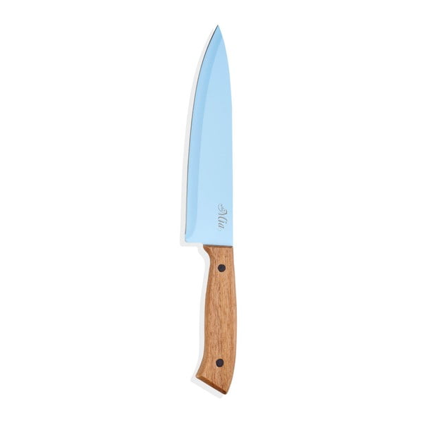 Син нож с дървена дръжка Cutt, дължина 20 cm - The Mia