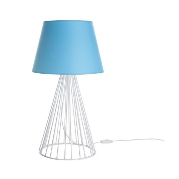 Stolní lampa Wiry Blue/White