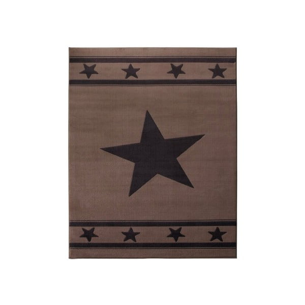 Dětský hnědý koberec Hanse Home Star, 140 x 200 cm