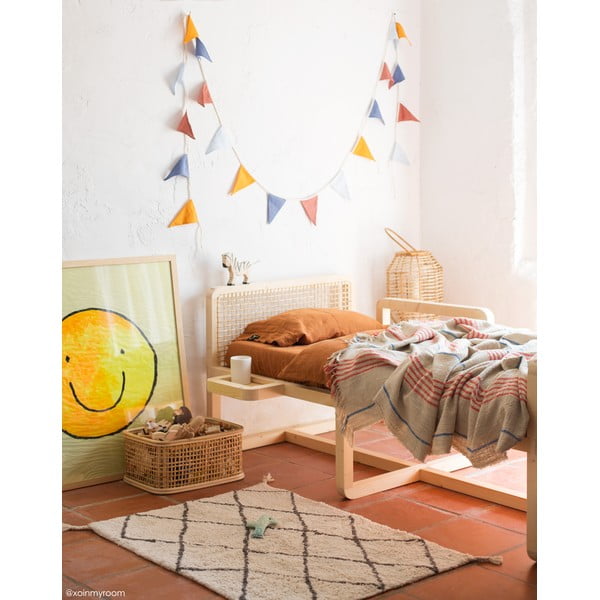 Кремав ръчно изработен памучен килим подходящ за пране 70x100 cm Mini Bereber – Lorena Canals-image-1