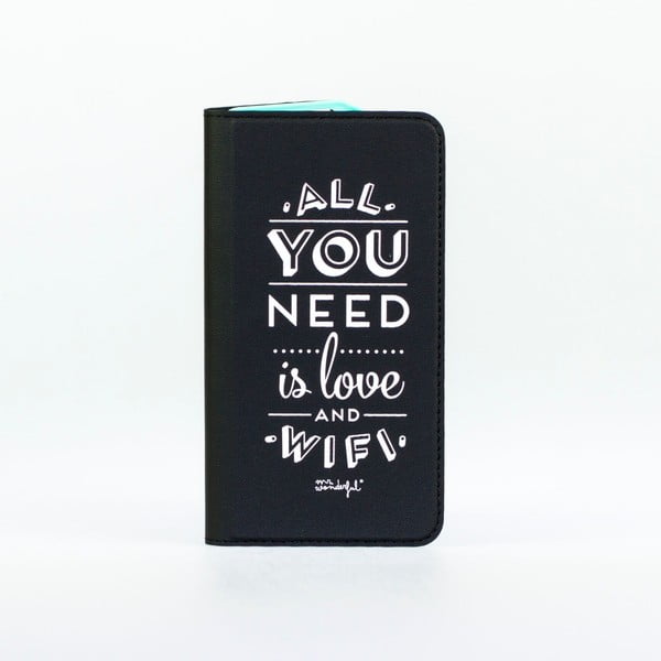 Черен калъф за iPhone 6 Love - Mr. Wonderful