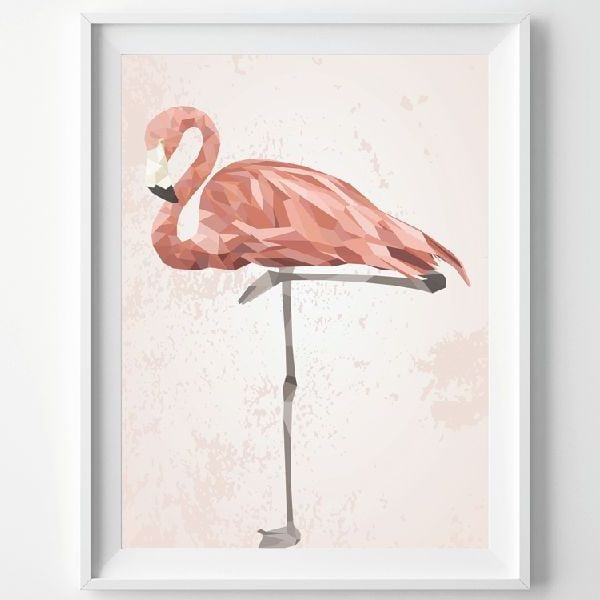 Plakát Pink Flamingo, A3