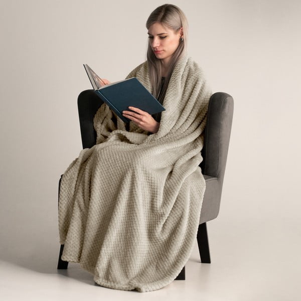 Светлокафяво одеяло от микрофибър , 150 x 200 cm Henry - DecoKing-image-1