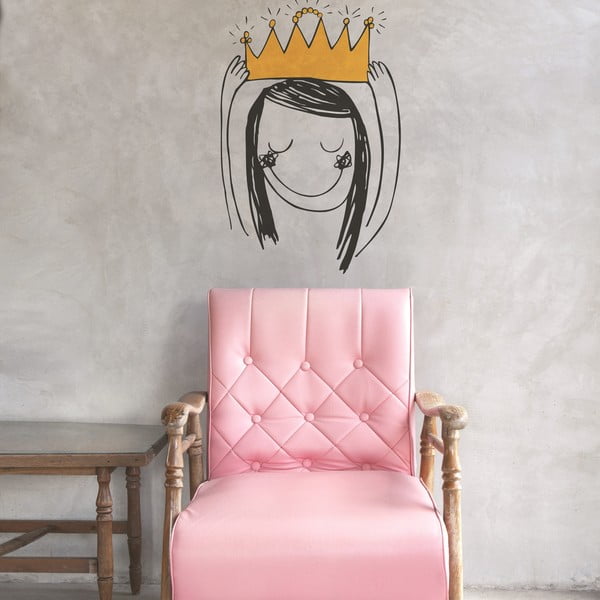 Samolepka Crown Princess, 28x31 cm