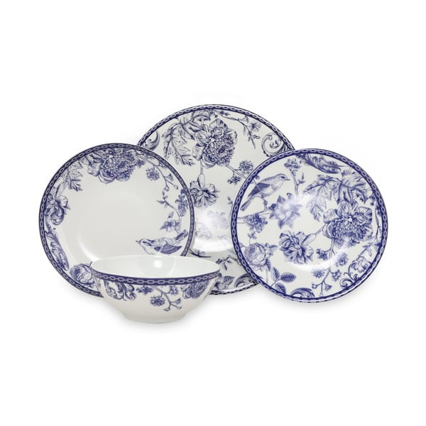 Комплект порцеланови чинии от 24 части Цветя - Kütahya Porselen