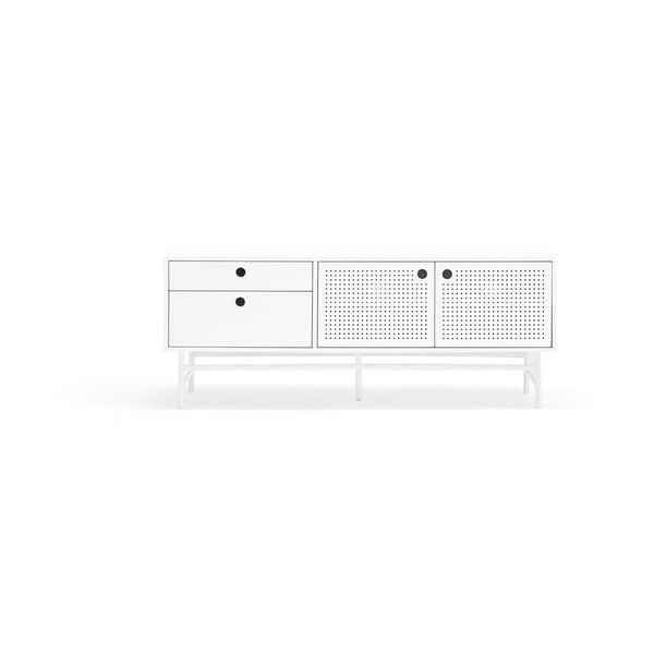 Бяла маса за телевизор 140x52 cm Punto - Teulat