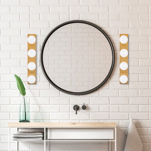 Стенна лампа в златист цвят Mirro – Opviq lights-image-4