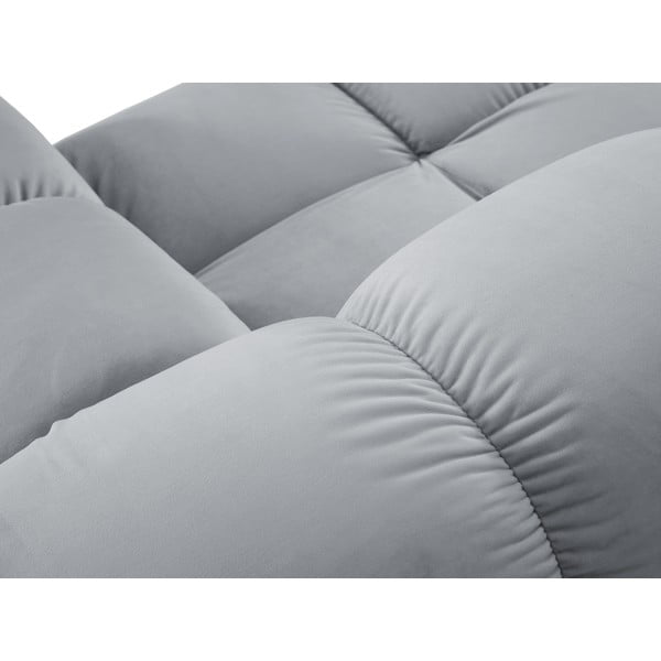 Светлосин кадифен диван 282 cm Bellis - Micadoni Home-image-1