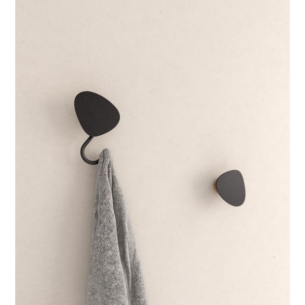 Черна стенна стоманена кука Dot S Bull – LIND DNA-image-2