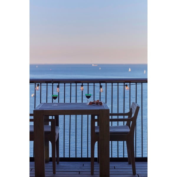 Светлинна верига с 10 броя крушки за контакт със соларен панел, дължина 300 cm Marcus – Sirius-image-1