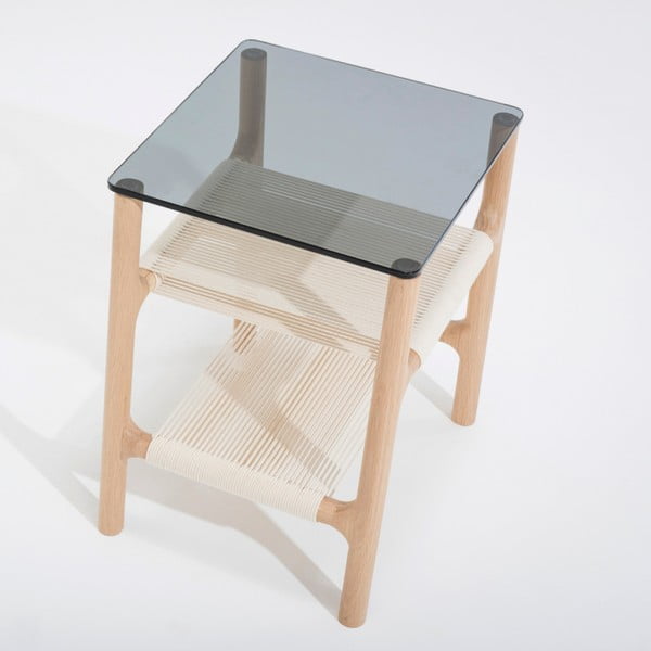 Сгъваема маса от масивна дъбова дървесина Fawn - Gazzda-image-1