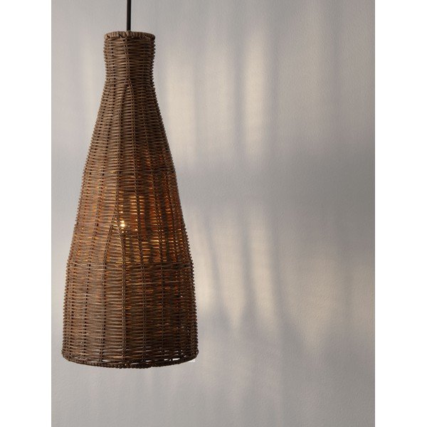 Ратаново висящо осветително тяло в естествен цвят ø 19,5 cm Rielo – Nova Luce-image-1