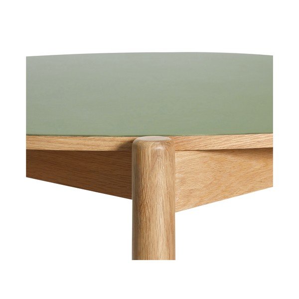 Кръгла трапезна маса от масивен дъб ø 115 cm Oblique – Hübsch-image-3