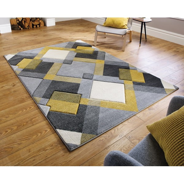 Жълт/сив килим 160x230 cm Nimbus – Flair Rugs-image-1
