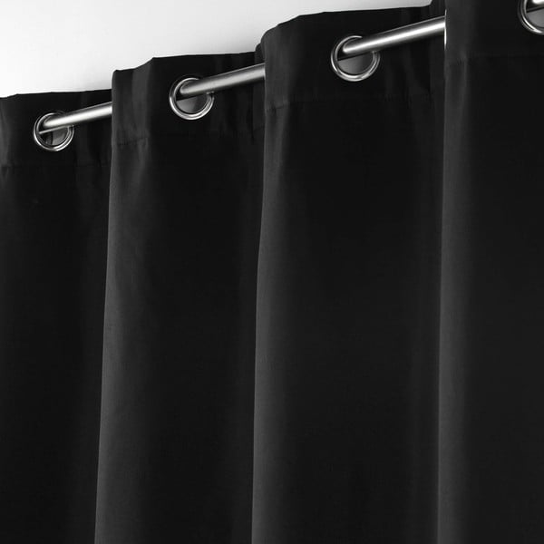 Черно термо перде от микрофибър 135x260 cm Micropolar – douceur d'intérieur-image-1