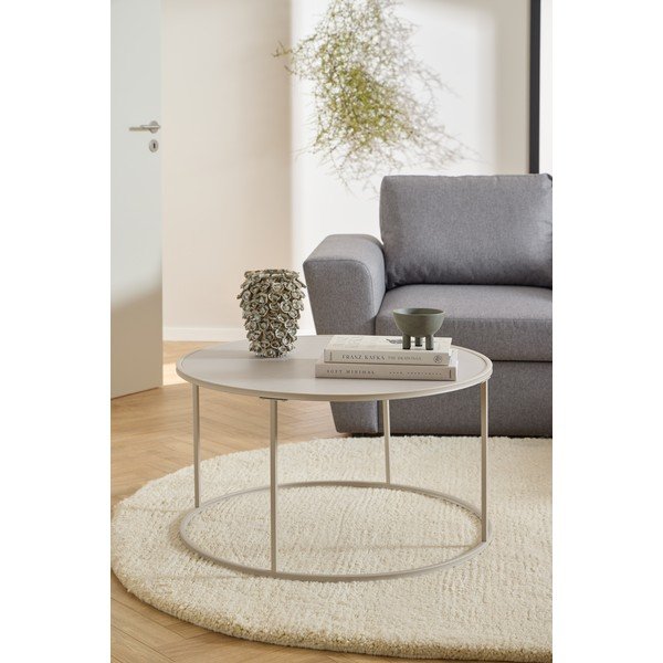 Сива стоманена кръгла масичка за кафе ø 80 cm Seaford – Actona-image-1