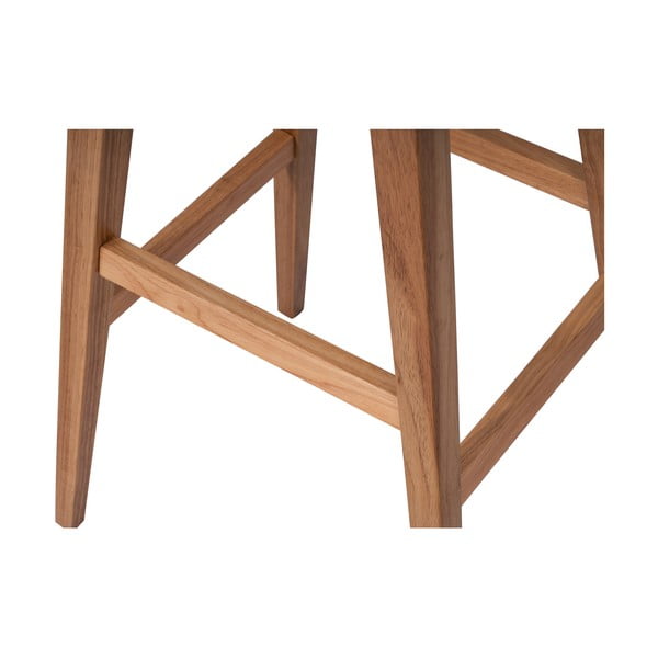 Бар стол от масивно каучуково дърво в естествен цвят (височина на седалката 75 cm) Club – Bonami Essentials-image-4