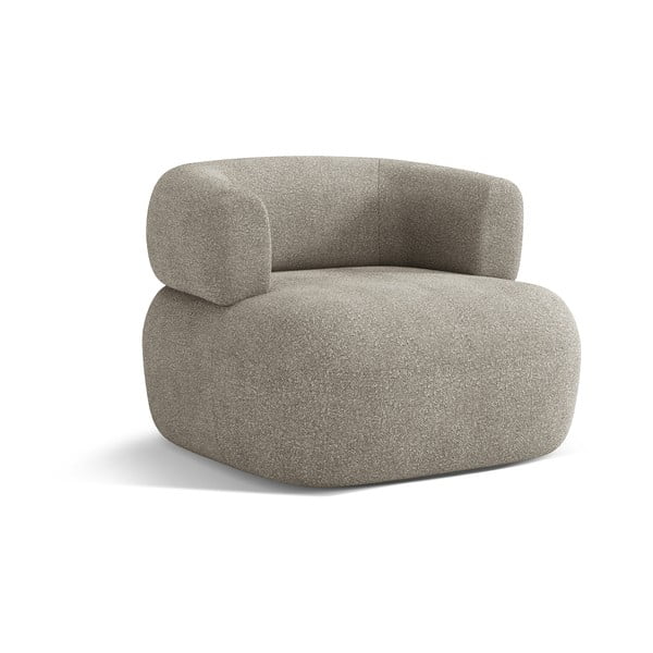 Светлосиво кресло от букле Jenny – Micadoni Home