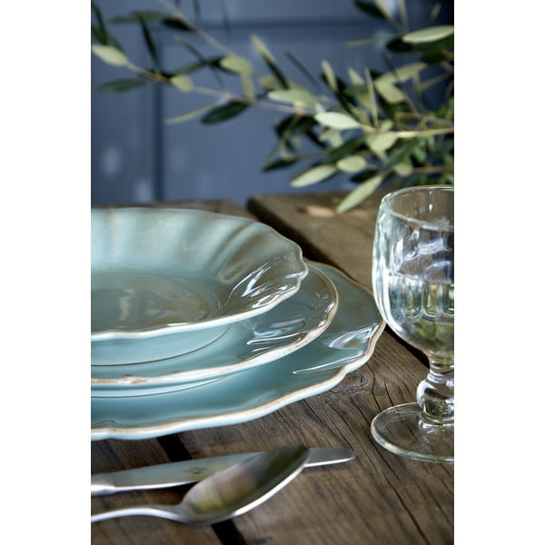 Синьо- тюркоазена керамична десертна чиния ø 21 cm Alentejo - Costa Nova-image-1
