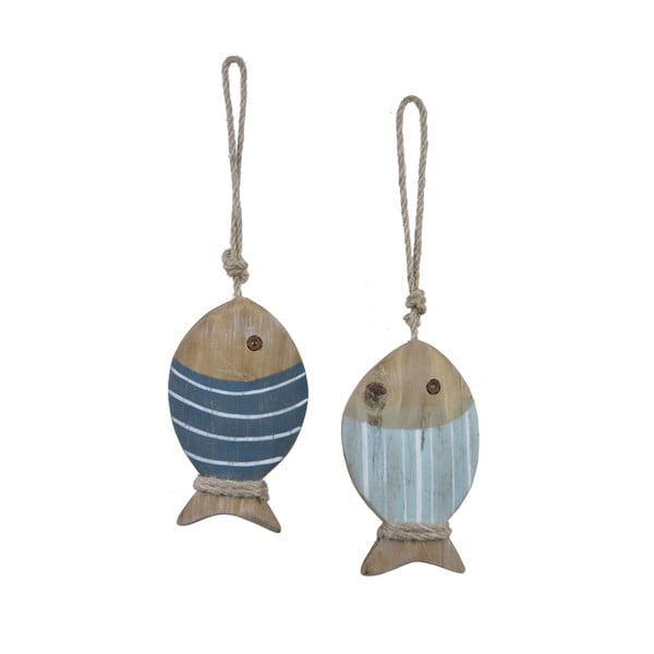 Комплект от 2 висящи декорации във формата на риба Море - Ego Dekor