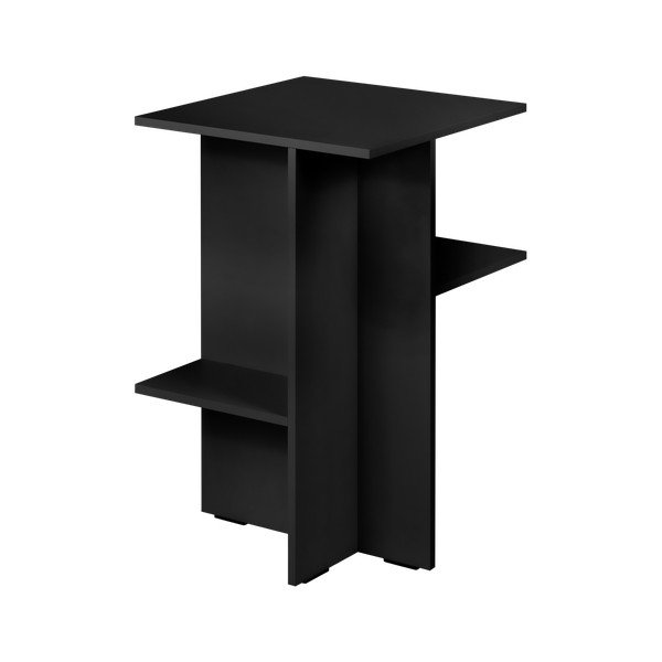 Черно нощно шкафче с рафтове Atik – noo.ma-image-2