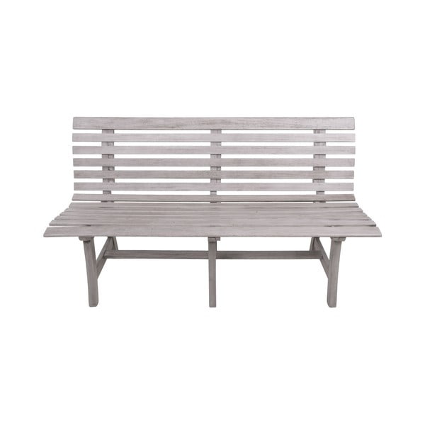 Сива градинска пейка от масивно дърво Mandalay – Garden Pleasure-image-2