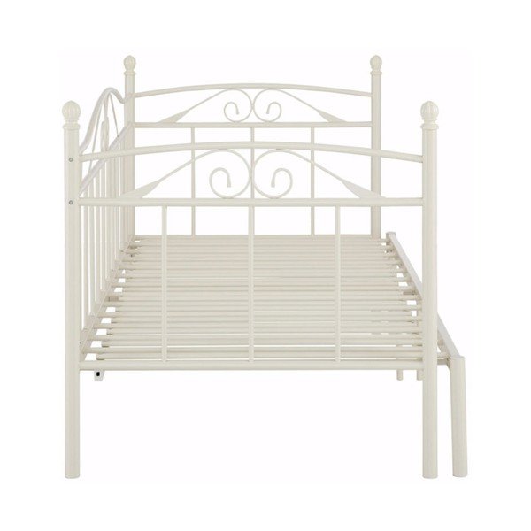 Бял разтегателен диван , 90 x 200 cm Bibi - Støraa-image-2