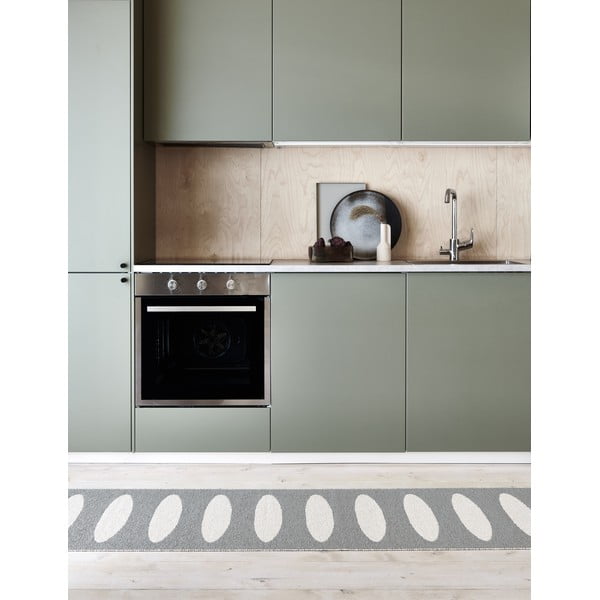 Сива пътека за открито и закрито 70x150 cm Ella Warm Grey – Pappelina-image-1