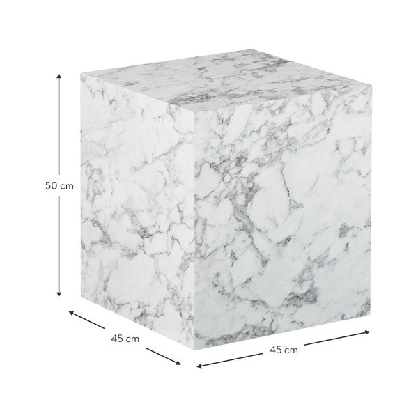 Масичка за кафе в мраморен декор Lesley - Westwing Collection-image-3