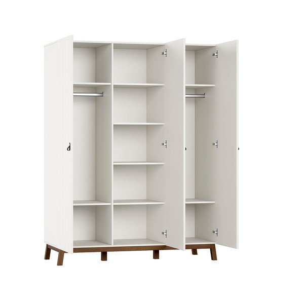 Бежов детски гардероб 149x196x58 cm Sezane – Vipack-image-2