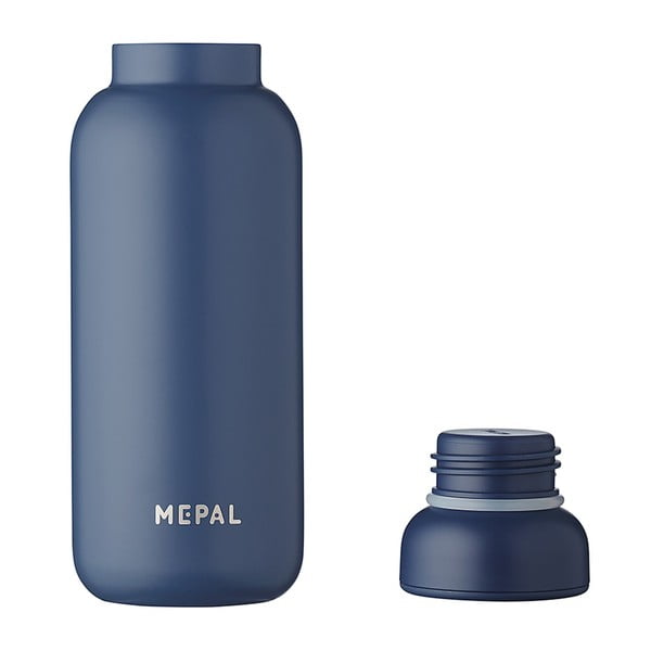 Тъмносиня бутилка  от неръждаема стомана 350 ml Nordic denim – Mepal-image-4