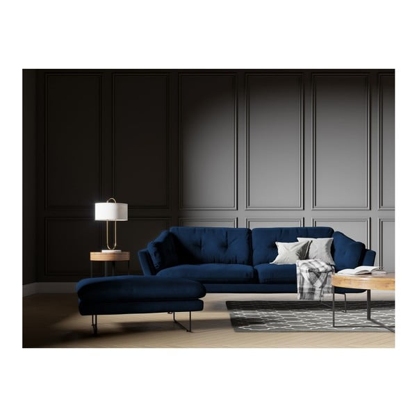 Кралско син диван с кадифена покривка Gravity - Windsor & Co Sofas-image-4