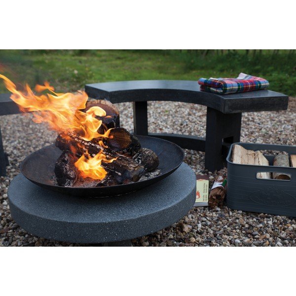 Гранитна пейка за камина - Esschert Design-image-3