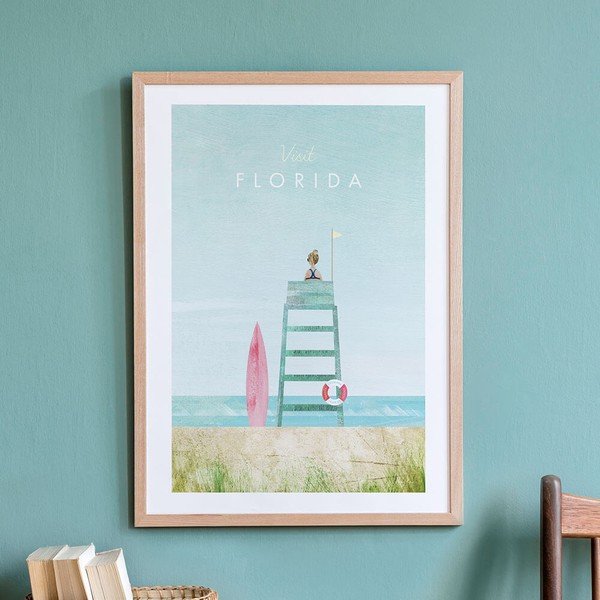 Плакат , 50 x 70 cm Florida - Travelposter-image-2