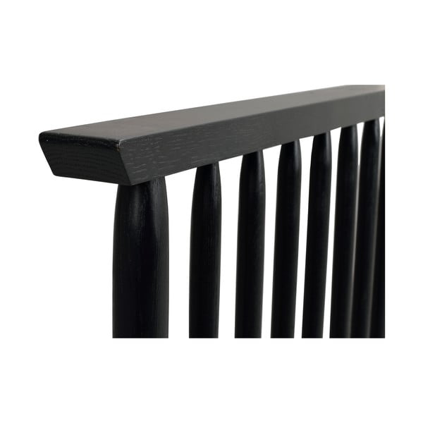 Черна дъбова табла за глава 194x84 cm Riggins - Rowico-image-4